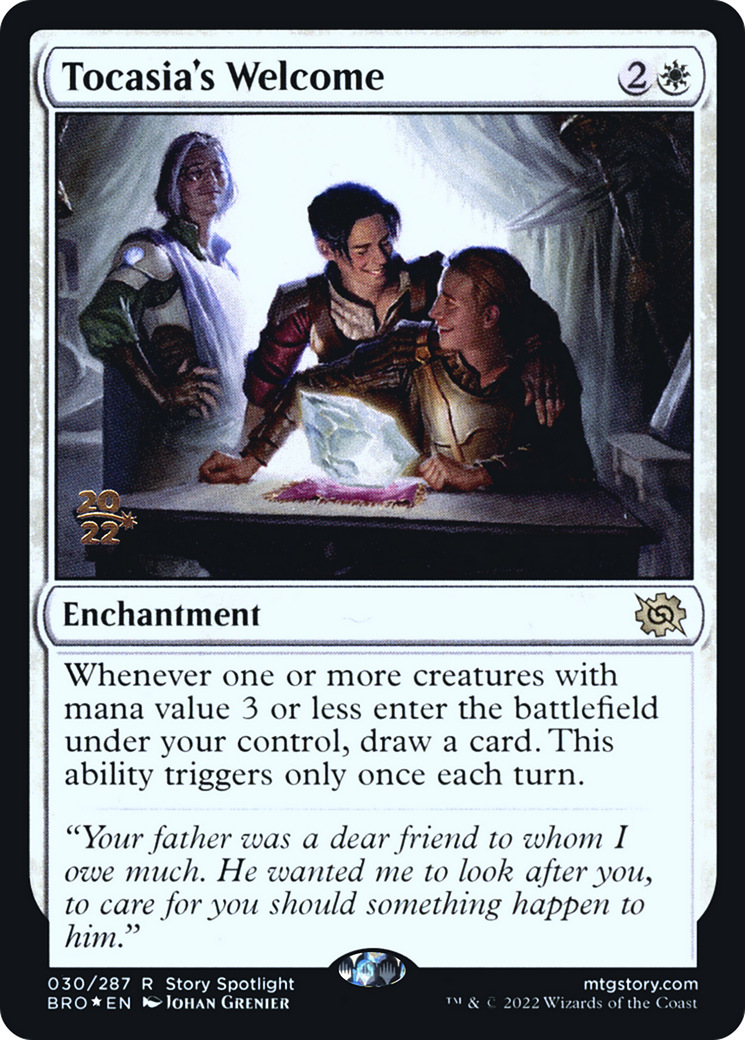 Image of Tocasia's Welcome (PRE-030) - The Brothers' War Promos Foil