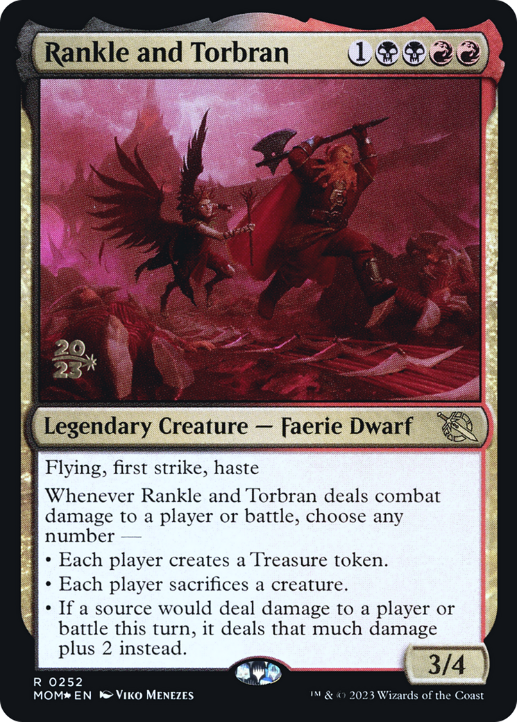 Image of Rankle and Torbran (PRE-252) - March of the Machine Promos Foil