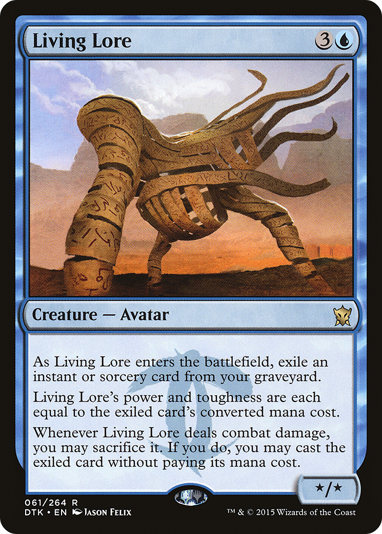 Image of Living Lore (DTK-061) - Dragons of Tarkir Foil