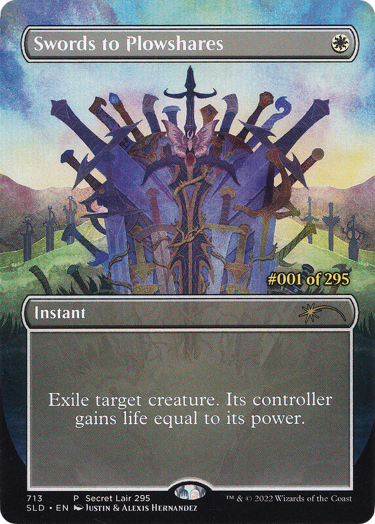 Image of Swords to Plowshares (Serial Numbered) (SLD-713) - Secret Lair Drop (Borderless)