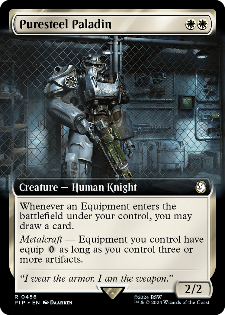 Image of Puresteel Paladin (Extended Art) (PIP-456) - Fallout: (Extended Art)