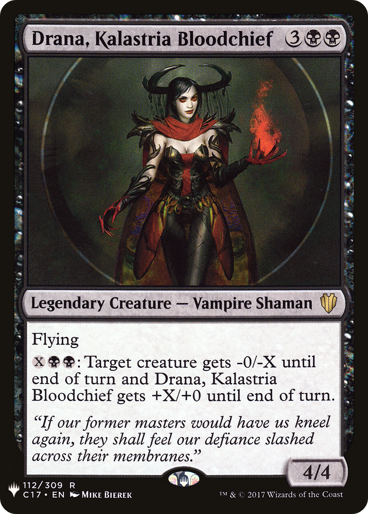 Image of Drana, Kalastria Bloodchief (LIST-112/309) - The List