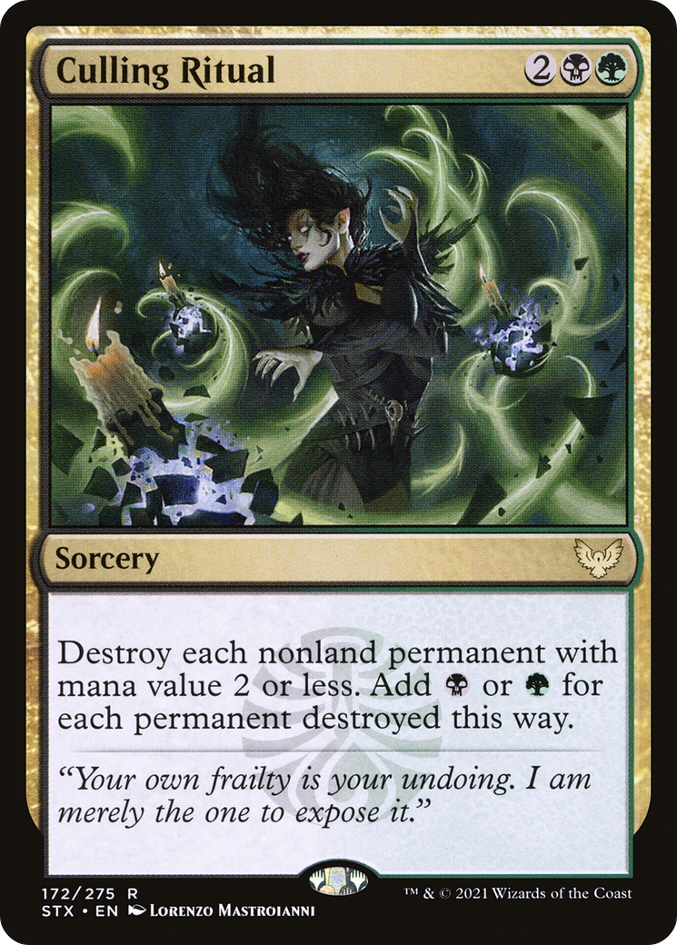 Image of Culling Ritual (STX-172) - Strixhaven: School of Mages Foil