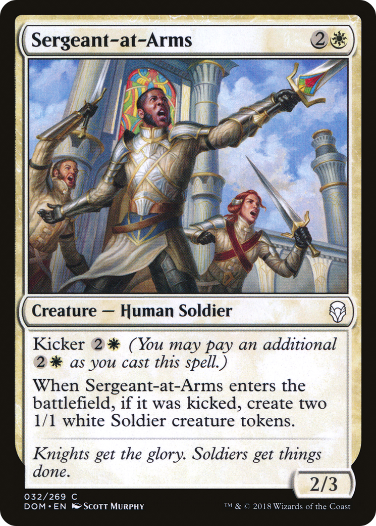 Image of Sergeant-at-Arms (DOM-032) - Dominaria Foil