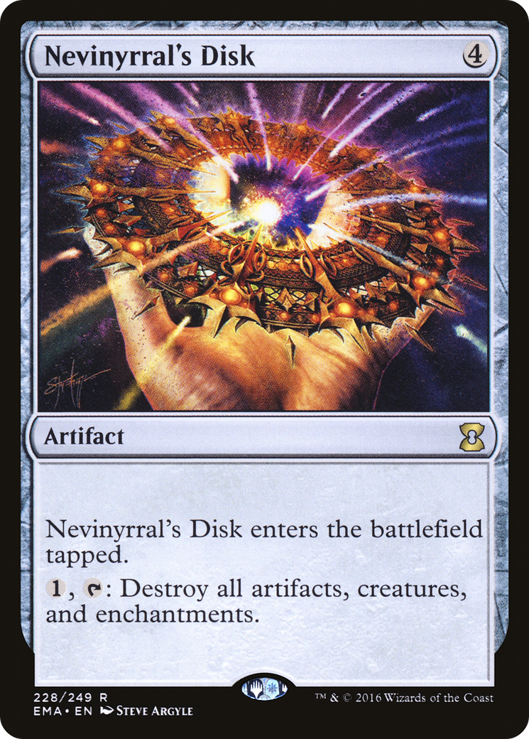 Image of Nevinyrral's Disk (EMA-228) - Eternal Masters Foil