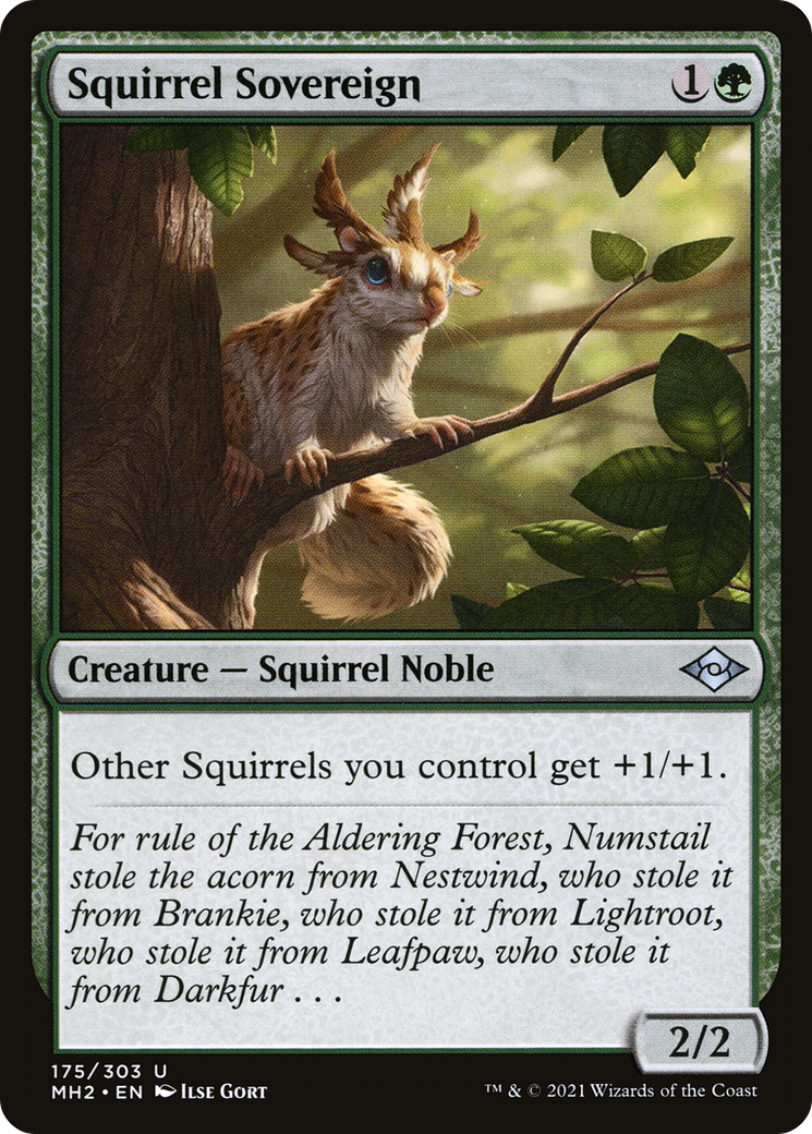 Image of Squirrel Sovereign (MH2-175) - Modern Horizons 2 Foil
