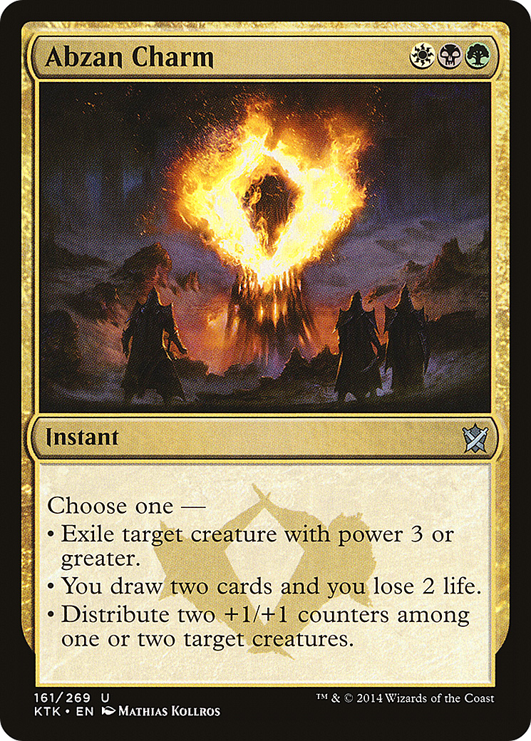 Image of Abzan Charm (KTK-161) - Khans of Tarkir Foil