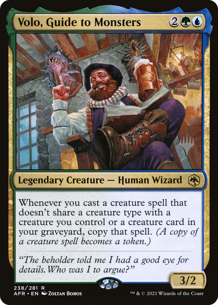 Image of Volo, Guide to Monsters (PPAFR-238P) - Adventures in the Forgotten Realms Promos
