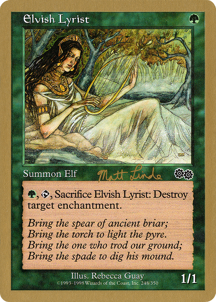 Image of Elvish Lyrist - 1999 Matt Linde (USG) (WCD-) - World Championship Decks 1999