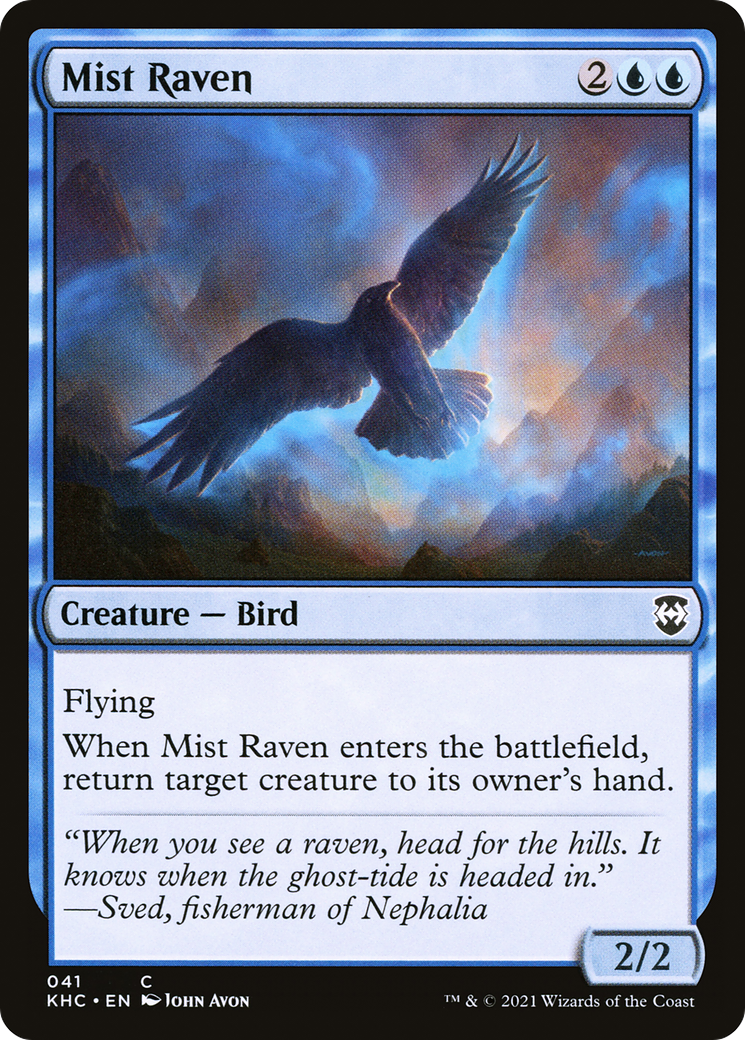 Image of Mist Raven (KHC-041) - Kaldheim Commander