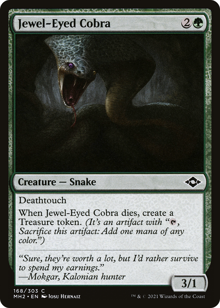Image of Jewel-Eyed Cobra (MH2-168) - Modern Horizons 2 Foil