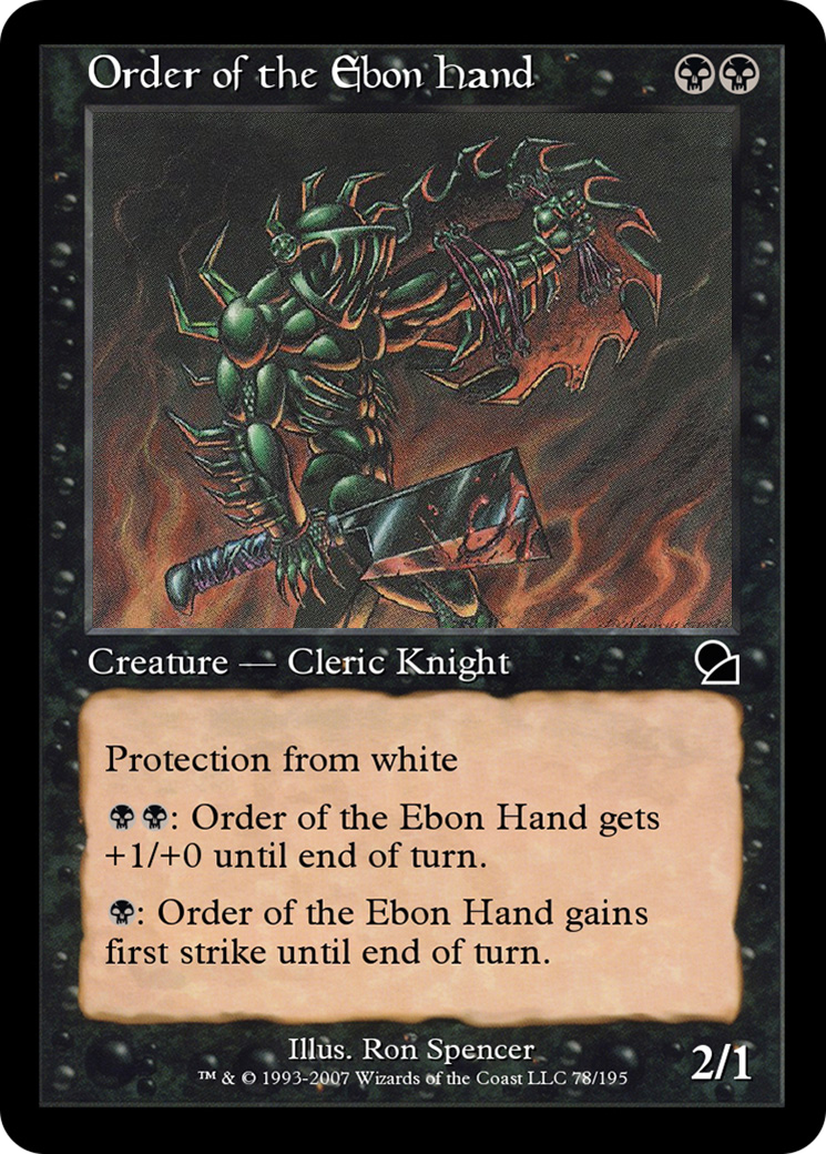 Image of Order of the Ebon Hand (ME1-078) - Masters Edition