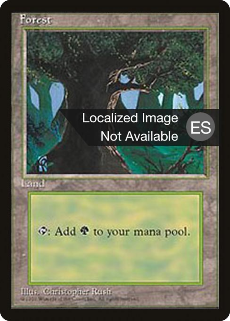 Image of Forest (C) (4BB-176) - Fourth Edition Foreign Black Border