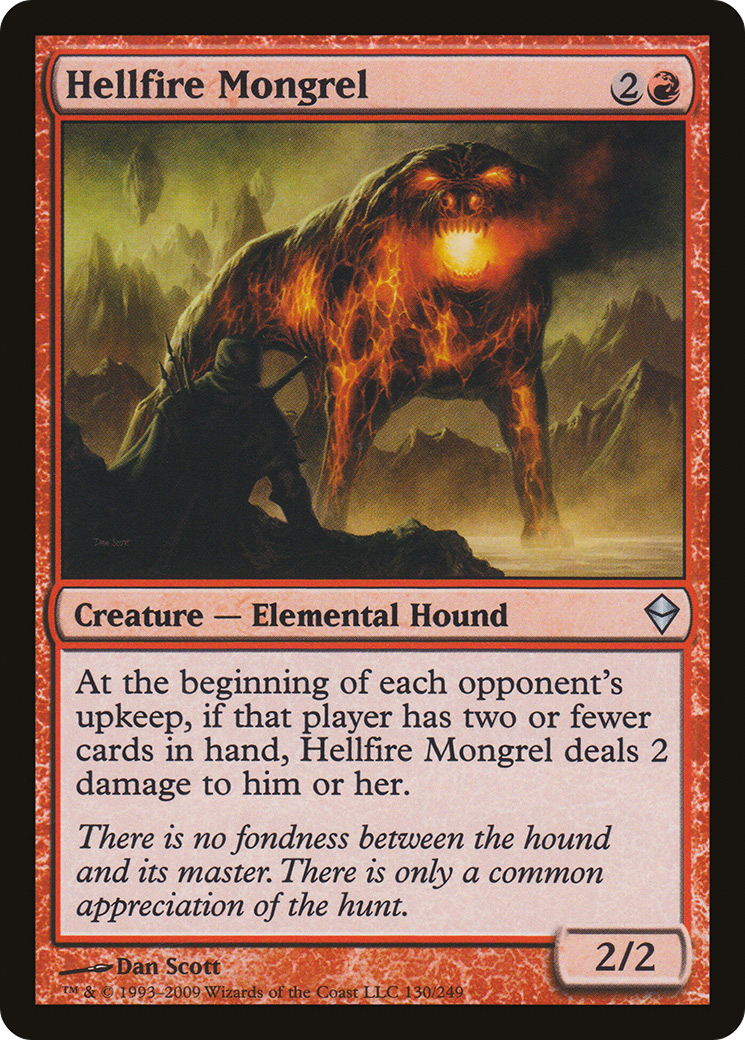 Image of Hellfire Mongrel (ZEN-130) - Zendikar