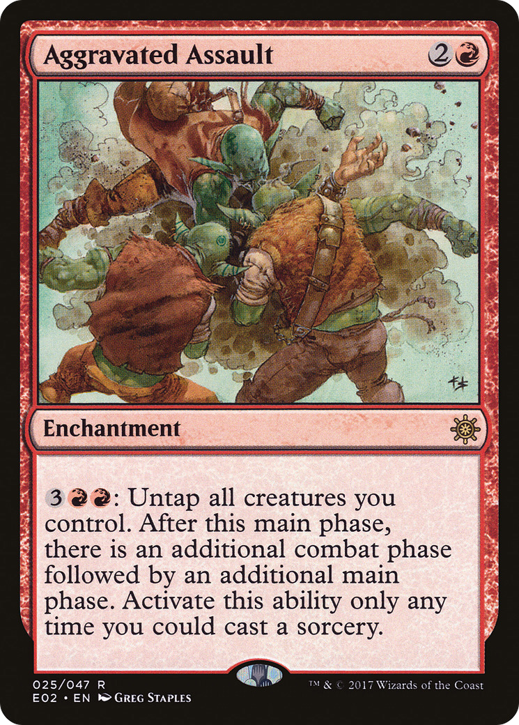 Image of Aggravated Assault (E02-025) - Explorers of Ixalan