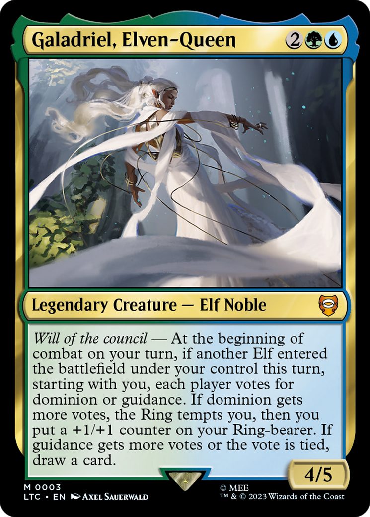 Image of Galadriel, Elven-Queen (LTC-003) - Tales of Middle-earth Commander Foil