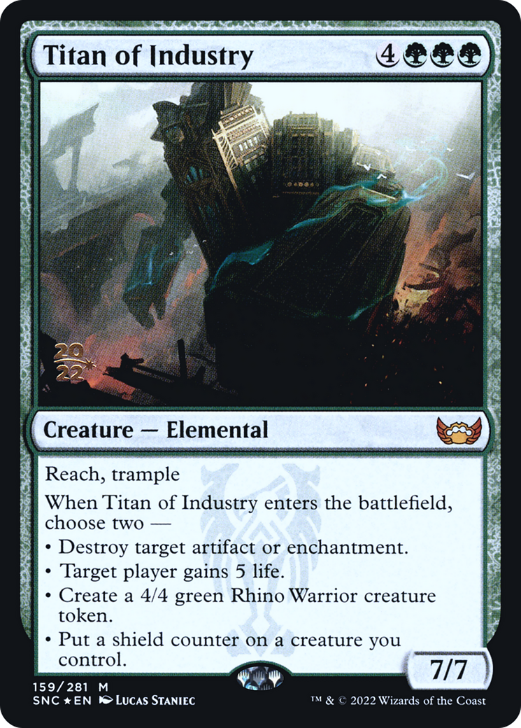 Image of Titan of Industry (PRE-159) - Streets of New Capenna Promos Foil