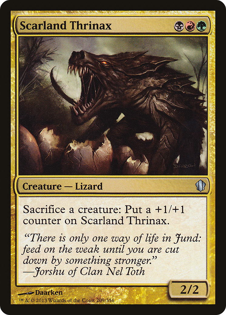Image of Scarland Thrinax (C13-209) - Commander 2013
