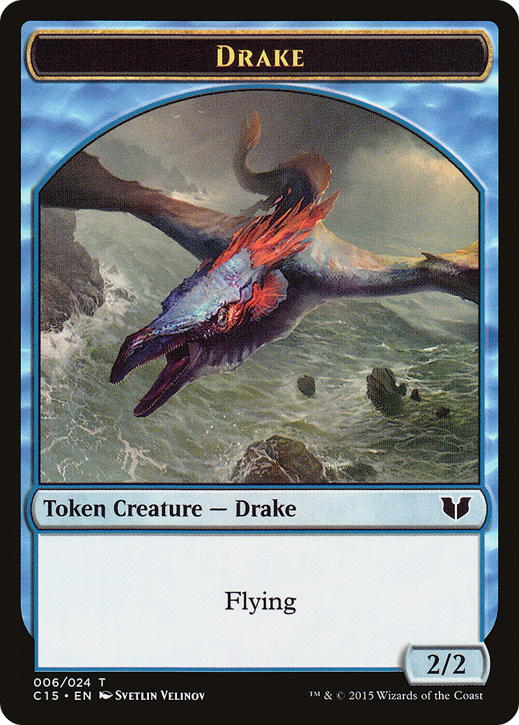 Image of Drake // Elemental (020) Double-Sided Token (C15-006) - Commander 2015 Tokens
