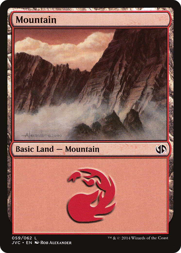 Image of Mountain (59) (Jace vs Chandra) (DD3-059) - Duel Decks Anthology: Jace vs. Chandra