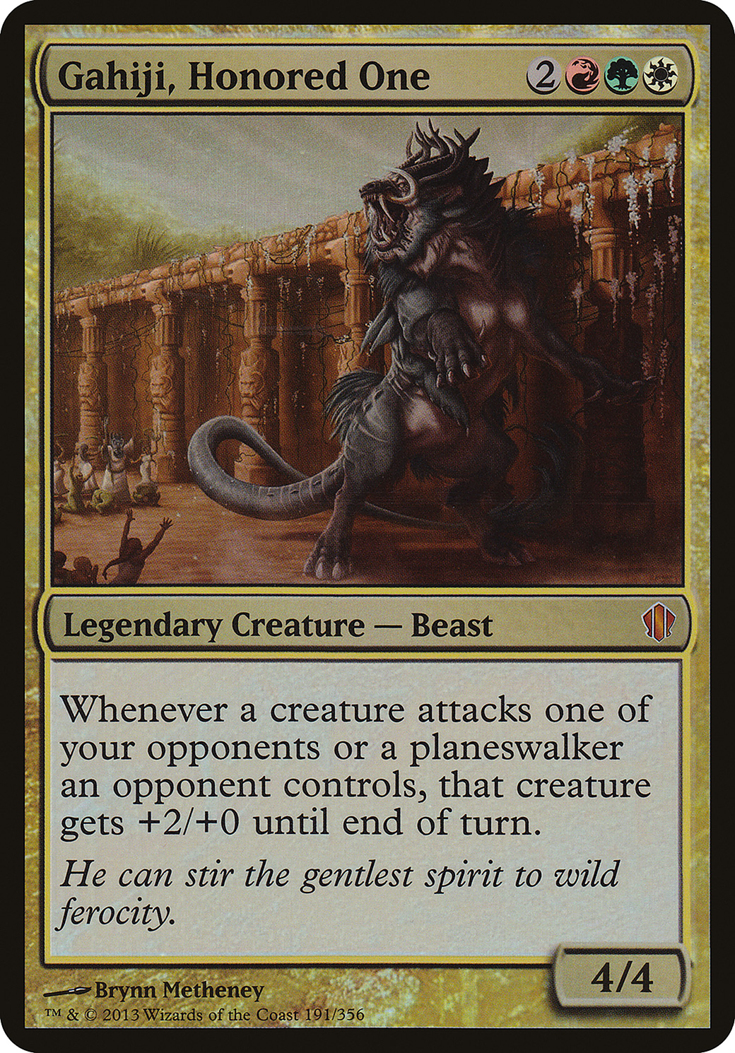 Image of Gahiji, Honored One (Commander 2013) (OVER-191) - Commander 2013 Oversized Foil