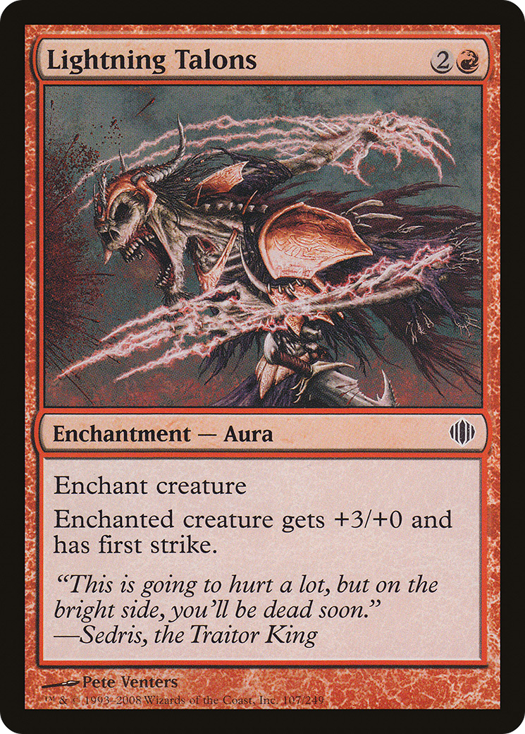 Image of Lightning Talons (ALA-107) - Shards of Alara Foil