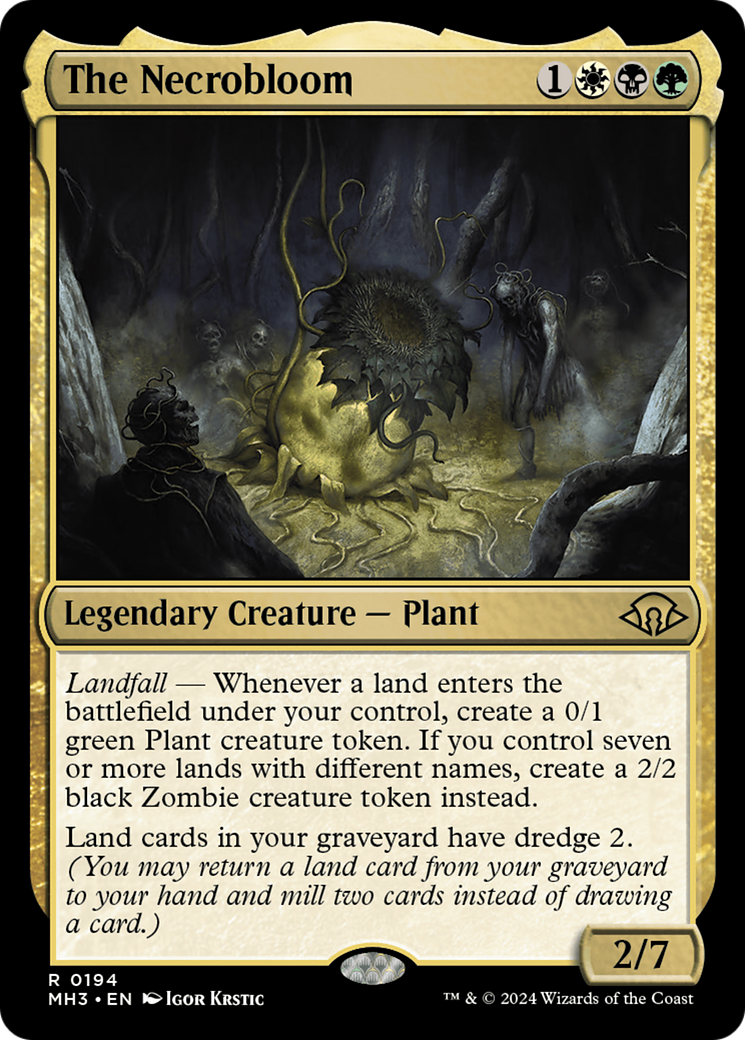 Image of The Necrobloom (MH3-194) - Modern Horizons 3 Foil