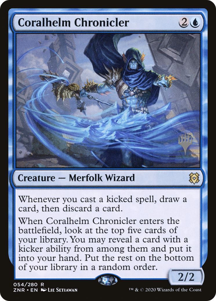 Image of Coralhelm Chronicler (PPZNR-54P) - Zendikar Rising Promos Foil
