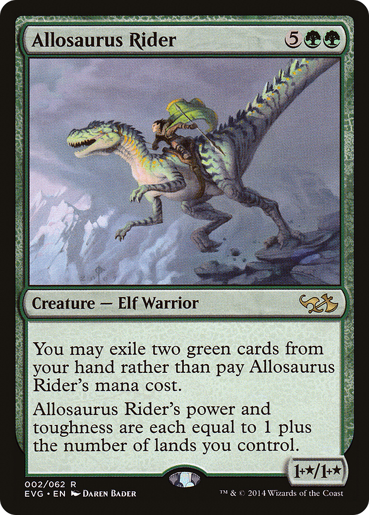 Image of Allosaurus Rider (DD3-002) - Duel Decks Anthology: Elves vs. Goblins