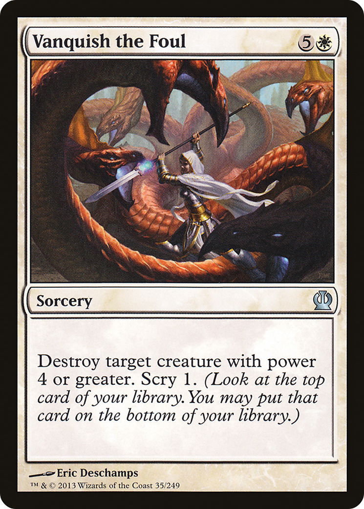Image of Vanquish the Foul (THS-035) - Theros Foil