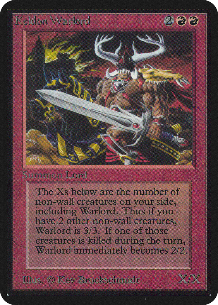 Image of Keldon Warlord (LEA-) - Limited Edition Alpha