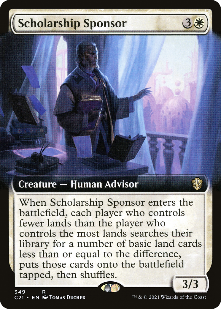 Image of Scholarship Sponsor (Extended Art) (C21-349) - Commander 2021: (Extended Art)