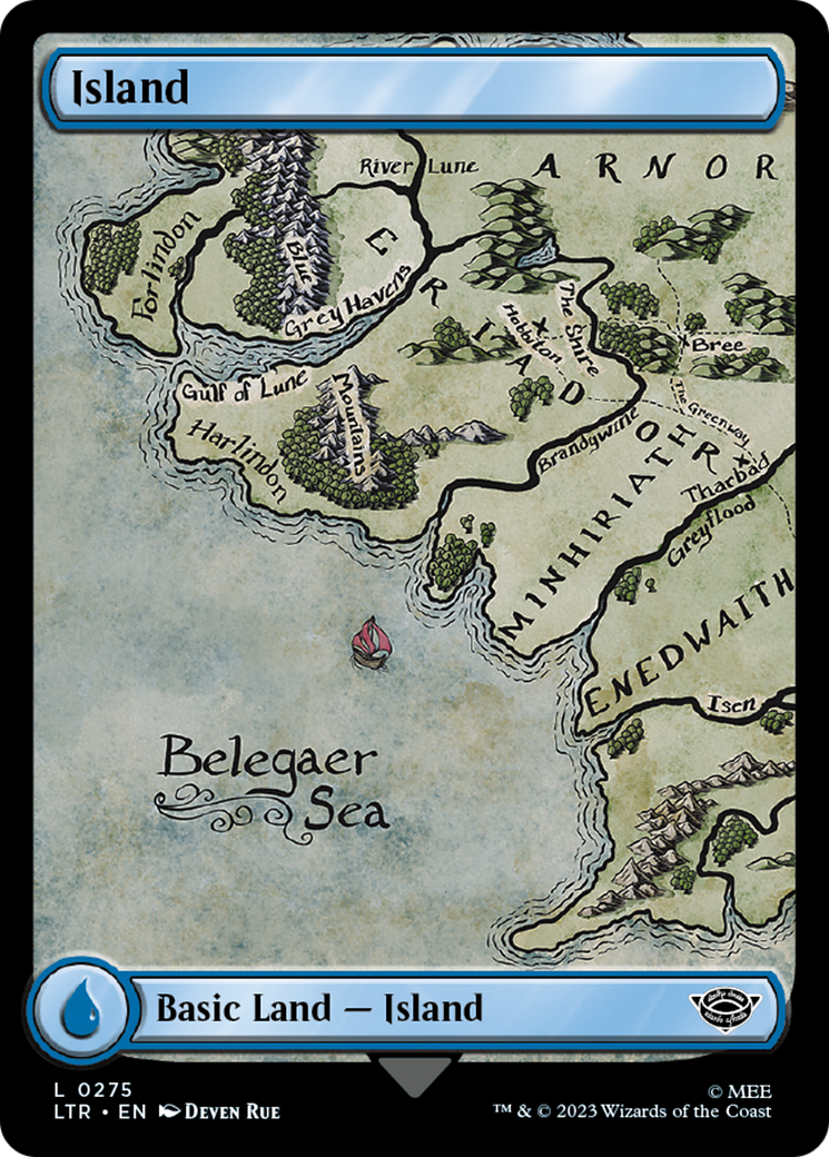 Image of Island (0275) (LTR-275) - The Lord of the Rings: Tales of Middle-earth Foil