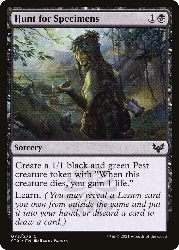 Image of Hunt for Specimens (STX-073) - Strixhaven: School of Mages Foil