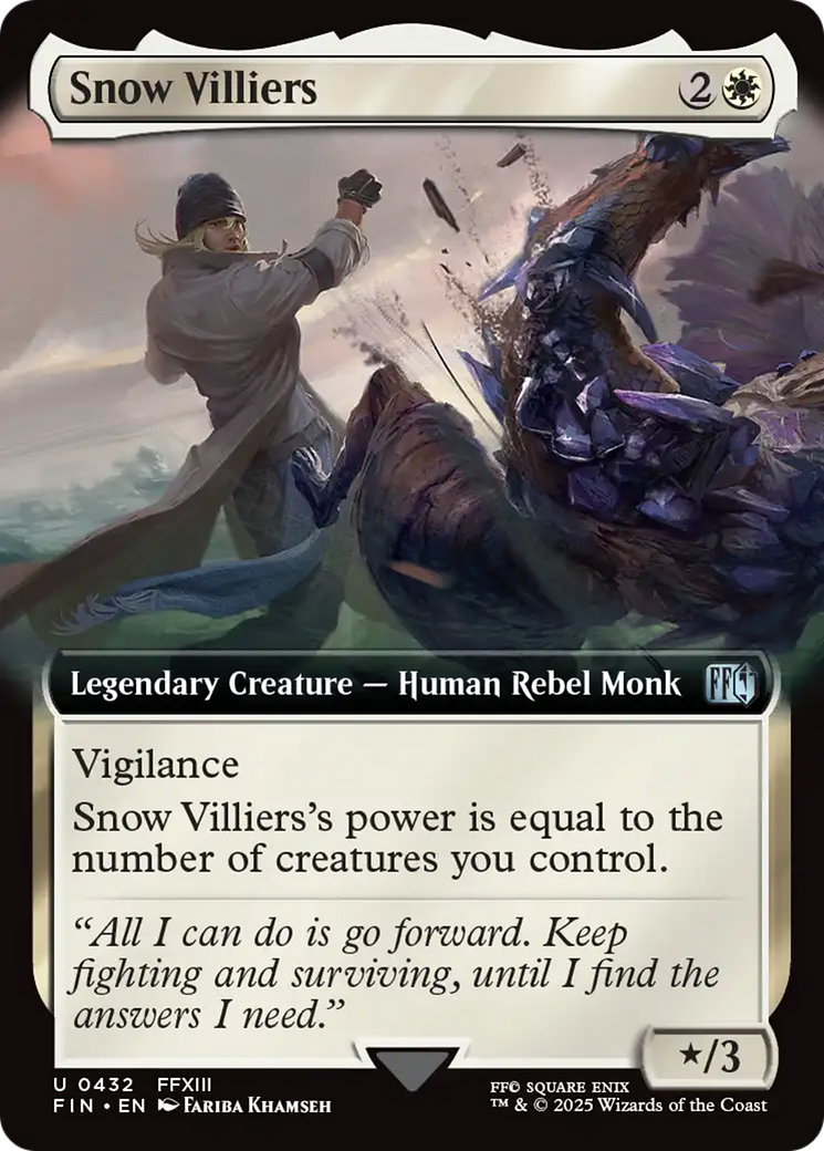 Image of Snow Villiers (Extended Art) (FIN-432) - FINAL FANTASY: (Extended Art) Foil