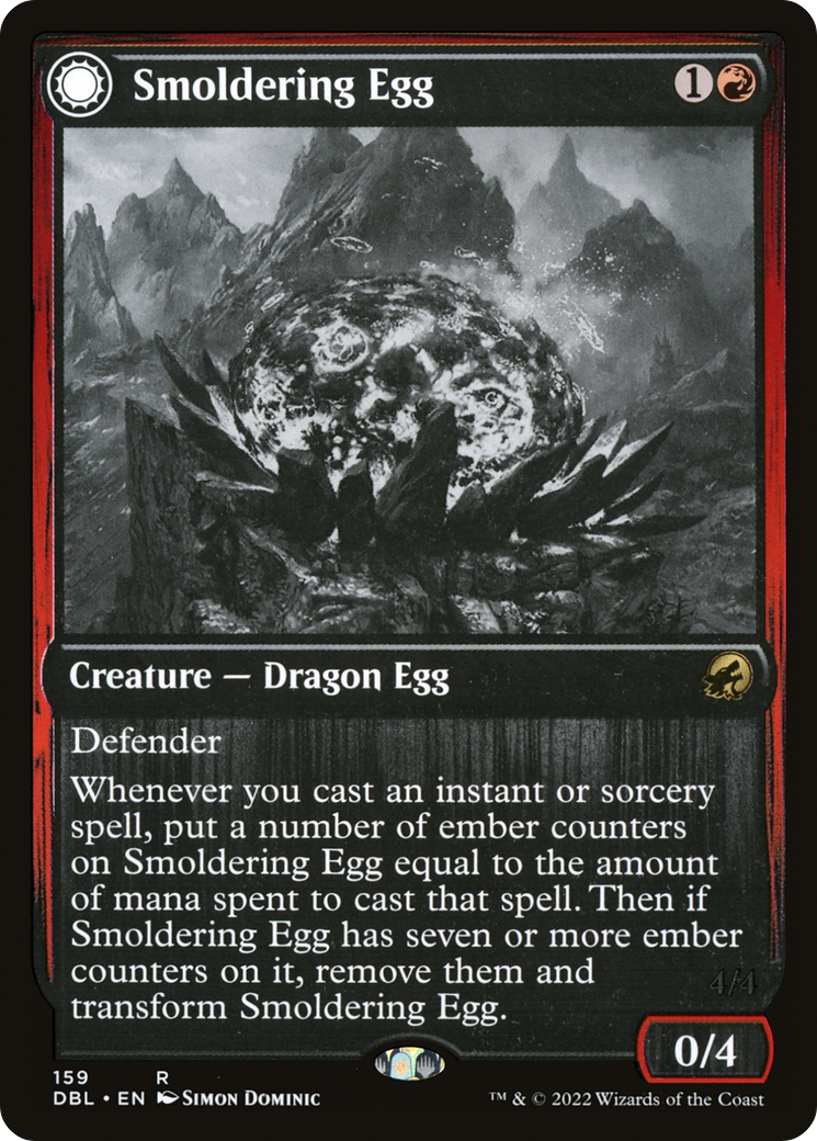 Image of Smoldering Egg (DBL-159) - Innistrad: Double Feature: (Double Faced Transform)