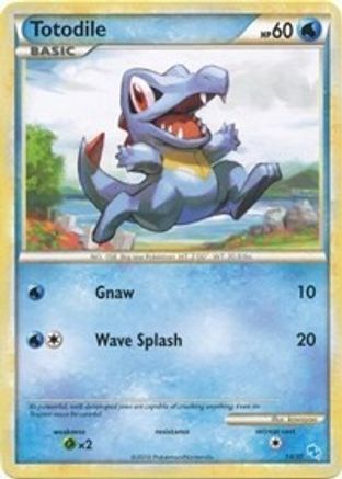 Image of Totodile (#1) 001  HGSS Trainer Kit Gyarados & Raichu - Common
