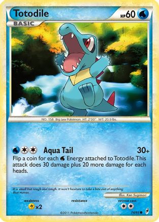 Image of Totodile 074/95  - Reverse Holofoil Call of Legends - Common