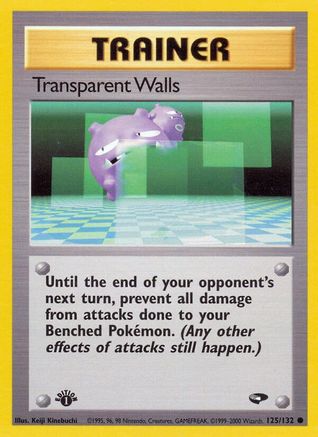 Image of Transparent Walls 125/132  - 1st Edition Gym Challenge - Common