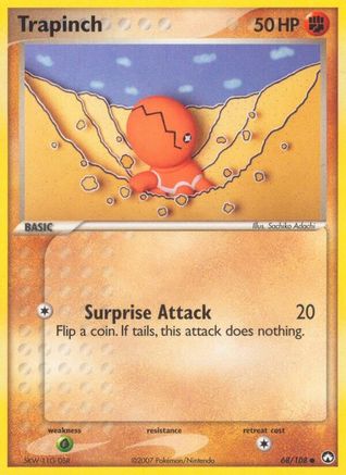 Image of Trapinch 068/108  - Reverse Holofoil Power Keepers - Common