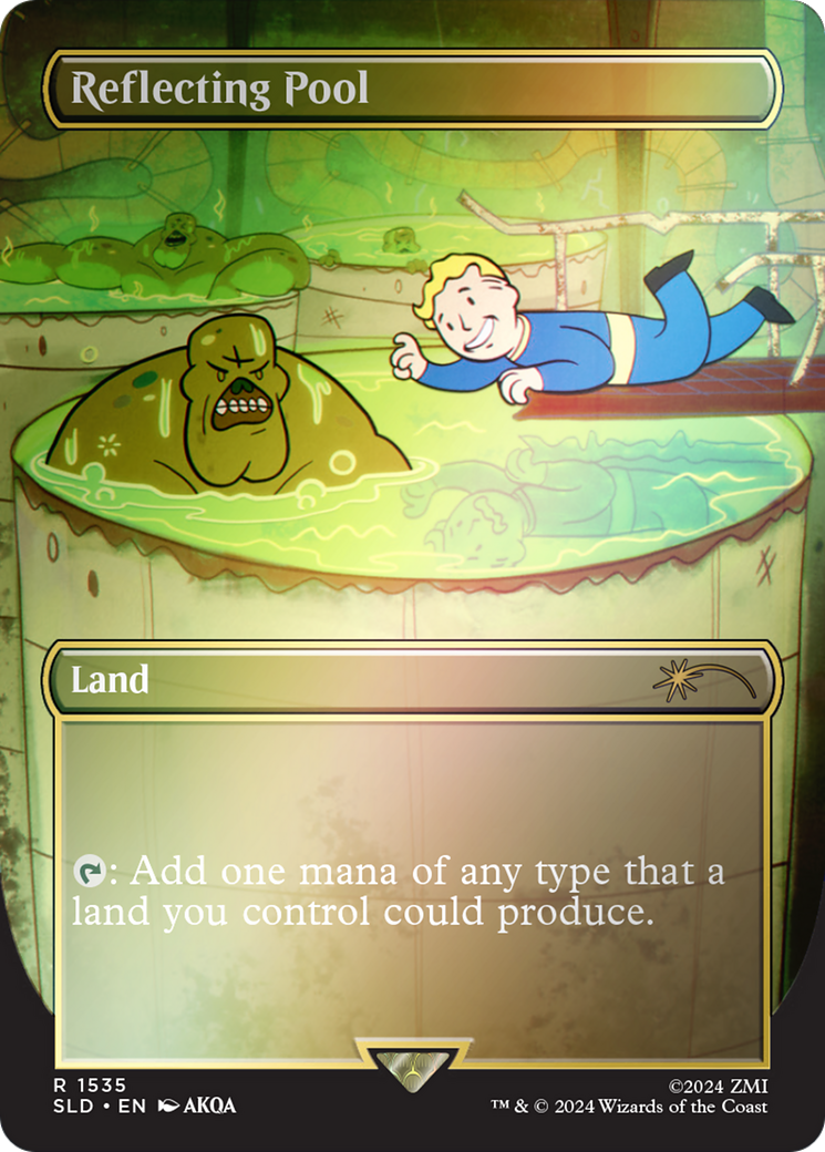 Image of Reflecting Pool (Rainbow Foil) (SLD-1535★) - Secret Lair Drop (Borderless) Foil