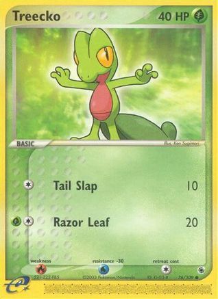 Image of Treecko 076/109  Ruby and Sapphire - Common
