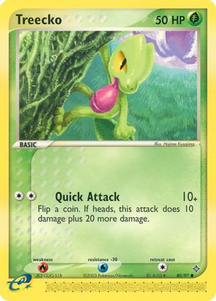 Image of Treecko 080/97  Dragon - Common