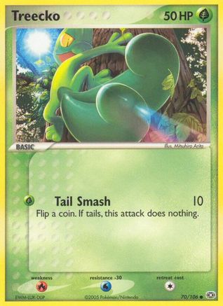 Image of Treecko 070  - Reverse Holofoil Emerald - Common