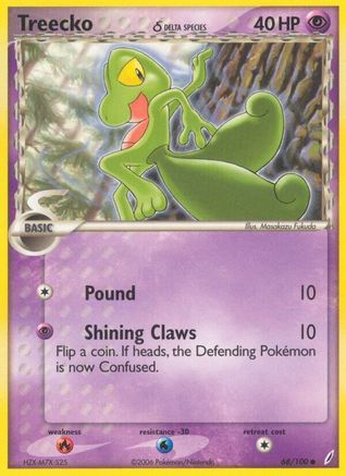 Image of Treecko (Delta Species) 068/100  Crystal Guardians - Common