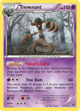 Image of Trevenant 055/146  - Holofoil XY Base Set - Holo Rare