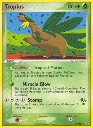Image of Tropius 027  Deoxys - Rare