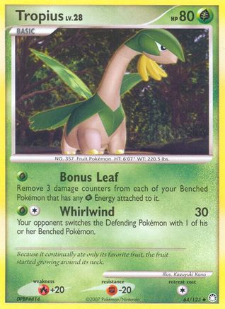 Image of Tropius 064/123  Mysterious Treasures - Uncommon