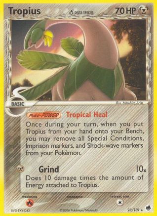 Image of Tropius (Delta Species) 023/101  Dragon Frontiers - Rare