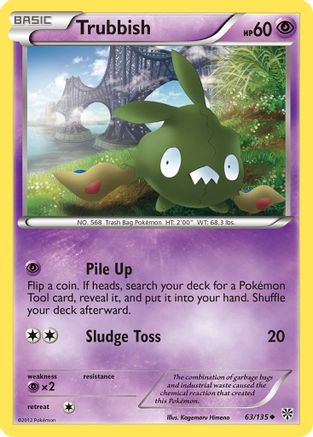 Image of Trubbish (63) 063  - Reverse Holofoil Plasma Storm - Uncommon